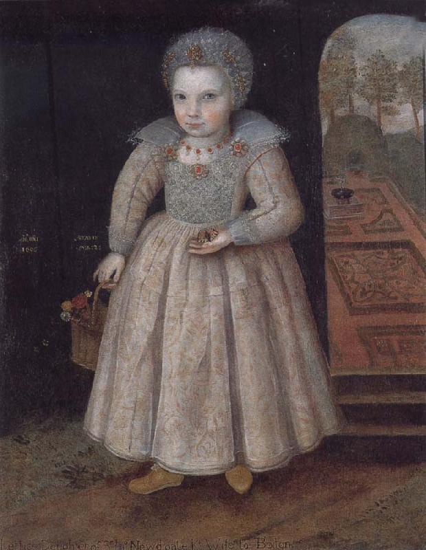 unknow artist Lettice Newdigate aged two